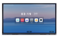 Tableau numérique intelligent mobile tout-en-un 3840x2160 4K UHD, tableau blanc interactif, écran plat, caméra 48MP 20 points, sans fil