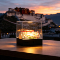 3D-Baum Individuell Anpassbar 3D-Druck PLA Everest CHUNK Handwerk Geschenk Miniatur Schreibtisch-Deko Souvenir Touch-Dimmer CCT-Steuerung Typ-C Innenbereich