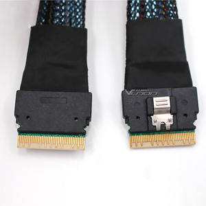 Cable Slimline Mini SAS SFF8654 8i Recto de 30 cm Negro - Product Image 1