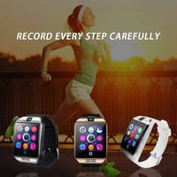 Jam Tangan Pintar Q18 Dengan Kamera, Slot Kartu SIM & TF, Pelacak Aktivitas Kebugaran, Jam Tangan Olahraga untuk Android iOS, Smartwatch, Reloj Inteligente