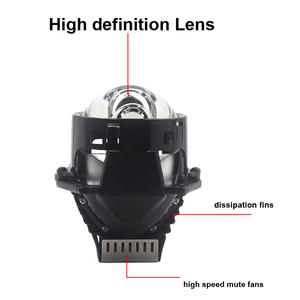 Projecteur de phare LED pour voiture 110W 14000LM Faisceau double haut/bas Lentille de projecteur LED - Product Image 3