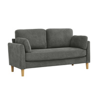 Minimaliste 2 places élégant tissu tissu canapé De 2 Lugares causeuse petit canapé importé meubles chine bras chaises canapé