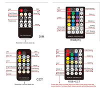 Contrôleur de variateur LED à distance RF, dimmable, DIM RGB CCT RGBW, couleur unique, 5V 30W, 12V 72W, 24V 144W