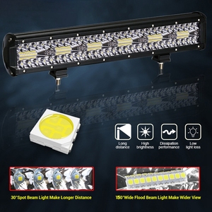 3 Rangées 4-20 pouces LED Bar Work Light Offroad Spot Flood Combo LED Work Light pour 12V 24V ATV UTV Jeep <span class=keywords><strong>Lada</strong></span> <span class=keywords><strong>Niva</strong></span> <span class=keywords><strong>4x4</strong></span> Truck Boat SUV - Product Image 4