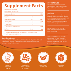 AegleWell Private Label Permen Serat dalam Kemasan Kantong Permen Gummy Rendah Gula Rendah Kalori 60 Permen Serat untuk Dewasa dan Anak-anak - Product Image 2