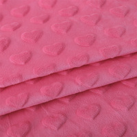 Rouleaux de tissu en polaire velours 3D gaufré à bulles 100 % polyester, tissu Minky à pois, tissu Minky à pois pour couverture bébé douillette et confortable