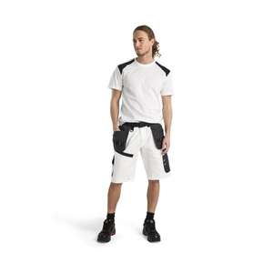 BLAKLADER - 151212101098C54 X1500 <b>painters</b> shorts <b>White</b>/Dark grey - EAN 7330509754917 WORK TROUSERS WORK SHORTS - Product Image 3