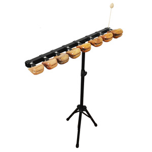 Ensembles de poissonnets en bois en gros avec support et maillet pour jeu musical, instrument de percussion pour l'éveil musical - Product Image 1