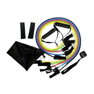 Ensemble de bandes de résistance élastiques portables, 11 pièces, équipement de fitness, entraînement sportif à domicile, bandes de résistance, boîte de couleur - Product Image 5