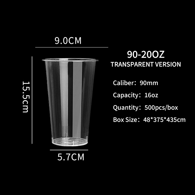 Gobelet transparent moulé par injection de 20 OZ