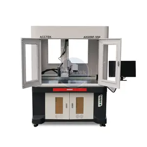 6090 100 Watt Fiber Laser Markering Machine Voor Roestvrij