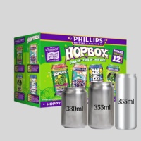 Emballage personnalisé pour boissons en boîte de conserve de 12 paquets de 355 ml (12 oz) avec impression intégrale, boîte en papier pour le transport