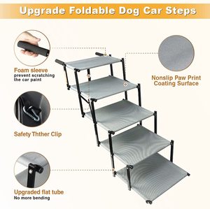 Canbopet Metalen Huisdier Klimladder Opvouwbare Draagbare Hond Ladder Outdoor Auto Hond Trappen Voor <span class=keywords><strong>Suv</strong></span> - Product Image 4