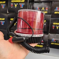 Luz Estroboscópica LED Universal de 12V 24V, Luz de Advertencia de Emergencia con Montaje en Poste, Lámpara Intermitente para Autobús Escolar, Vehículo de Construcción, Plástico PVC