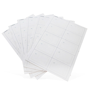 Étiquette en <span class=keywords><strong>PVC</strong></span> vierge OEM LF HF UHF Dry Wet Prelam Sheet 20x40mm 97x15mm <span class=keywords><strong>U</strong></span> 9 T5577 - Product Image 5