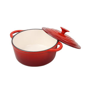 Casserole <span class=keywords><strong>en</strong></span> <span class=keywords><strong>fonte</strong></span> avec revêtement émaillé antiadhésif, plats à gratin avec couvercles pour tous les types <span class=keywords><strong>de</strong></span> cuisinières - Product Image 2