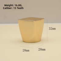Bouchon de flacon de parfum en plastique ABS plaqué or, modèle 152, 100 ml, anti-fuite, rechargeable, fermeture à sertir pour flacons de parfum
