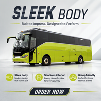 Autocar interurbain de luxe 54 places VIP pour les longs trajets EURO3/4/5/6 LHD RHD Fabricant chinois