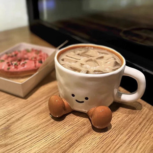 Super Cute Little Red <strong>Book</strong> Style Ceramic Foot <strong>Cup</strong> Underglaze Color Niche Coffee &amp; Water <strong>Cup</strong> for Party Gift Giving - Product Image 6