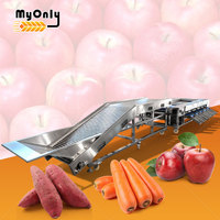 Mijn automatische roterende roller fruit-, groente- en notensorteermachine met hoge efficiëntie, van 304 roestvrij staal, voor reiniging en sortering.