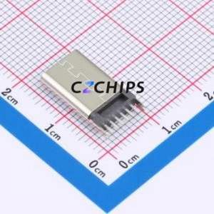 TYPE-C 6P LCH13.7 108 USB Connector Through hole Component (THT) Connector Type-C Female Through Hole 6P - Product Image 2