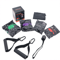 Juego de Cuatro Bandas Elásticas de Resistencia para Yoga, con Peso, de Goma, para Ejercicios de Fitness y Musculación para Adultos, Zhejiang