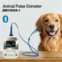 Oxymètre de pouls vétérinaire multifonctionnel 6-en-1 haute précision, moniteur portable connecté à une application pour animaux de compagnie, destiné uniquement à l'usage vétérinaire