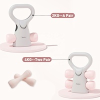 Ensemble d'haltères et de kettlebells multifonctionnels deux-en-un VIGFIT, écologiques, imperméables, pour usage domestique, durables, réglables, poids libres
