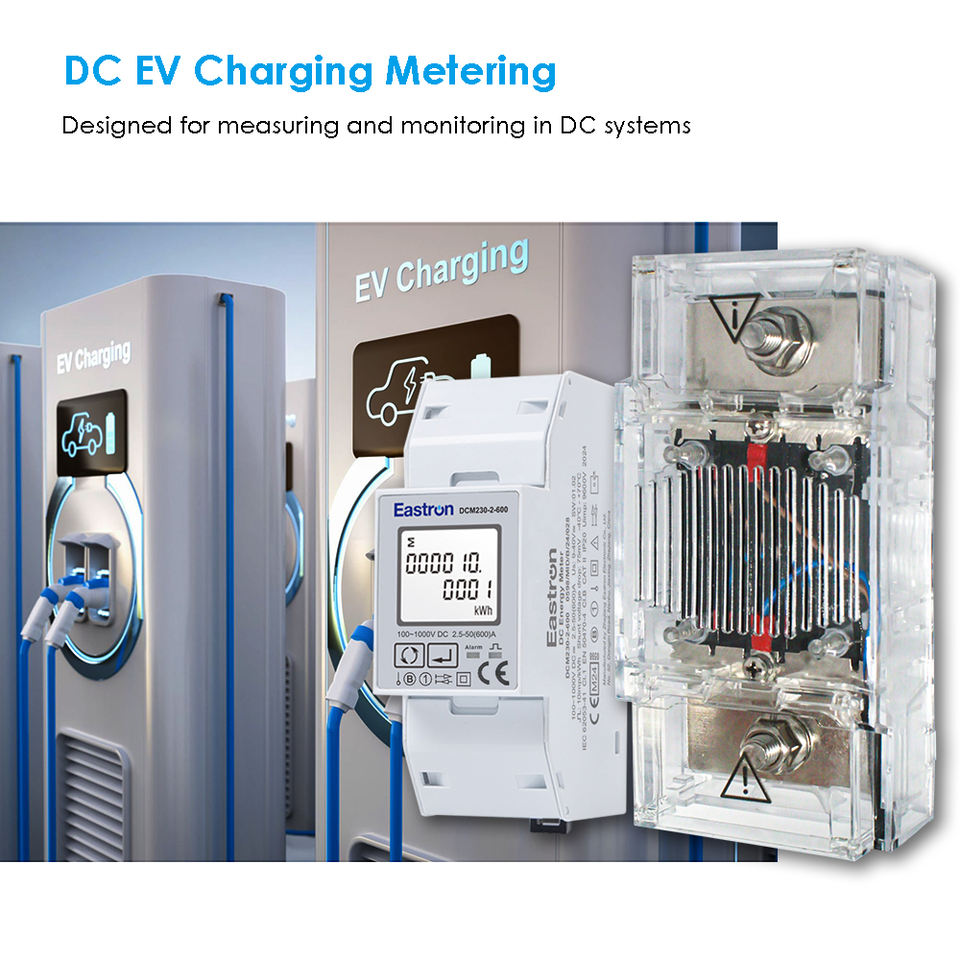 Eastron DCM230-2 Series DC Energy Meters for EV Charging