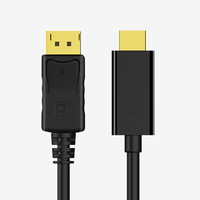 Cable DisplayPort SIPU con 4k HDR 60Hz, Cable HDMI a DP Chapado en Oro para Video, PC, Laptop, TV, 1.8m 2m
