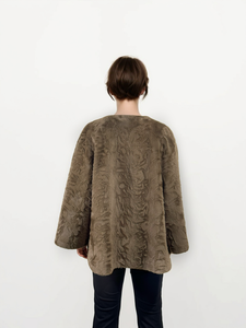 Catena di fornitura in tutto il mondo accogliente e caldo Blazer <span class=keywords><strong>grigio</strong></span> <span class=keywords><strong>cappotto</strong></span> in <span class=keywords><strong>pelliccia</strong></span> sintetica con giacca autunno inverno di moda calda - Product Image 6