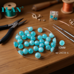 Perline Occhio di Gatto Ilan Abalorio 10mm per Creazione di Gioielli - Product Image 3