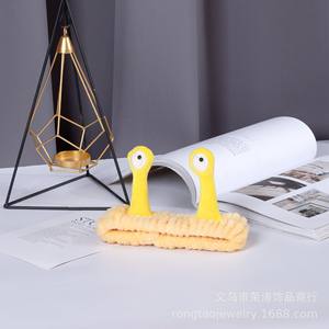 Spa <strong>Headband</strong> Facial <strong>Makeup</strong> Head Band Microfiber Soft Coral Fleece Head Wraps <strong>Snail</strong> Cartoon Cute Elastic Skincare HairBand Custom - Product Image 5