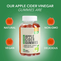Gummies véganes au vinaigre de cidre de pomme en gros sous marque privée avec la mère naturelle pour la perte de poids et l'énergie