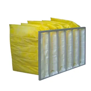Walson özel satış orta verimli çanta filtre alüminyum alaşım çerçeve cepler filtre HVAC Ac fırın hava filtresi