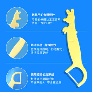 Caja de 40 Palillos Dentales para Niños, Plástico Plano, Alta Resistencia a la Tensión, Palillos Desechables, Pedidos al por Mayor Disponibles - Product Image 5