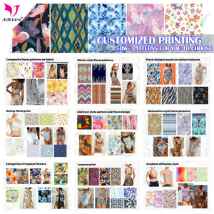 قماش مطبوع مخصص 80٪ نايلون 20٪ سباندكس عالي المرونة سريع الجفاف لملابس السباحة والرقص - Product Image 4