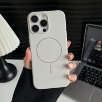 Coque de téléphone souple en TPU couleur unie de qualité supérieure à prix de gros pour iPhone 16 17 Pro Max et Samsung S23 24 Ultra avec design magnétique