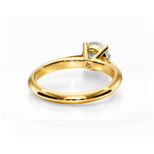 Bague de fiançailles sur mesure SGARIT Jewelry en or 14 carats avec diamant de laboratoire VVS D 3EX 1ct 2ct 3ct, coupe ronde, certificat IGI, pour femme - Product Image 5