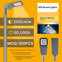 Lampadaire intelligent LED 50W 55 Watt étanche IP66 pour une utilisation sur route avec une garantie d'alimentation en courant alternatif de 5 ans