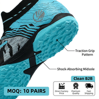 Chaussures de football à tige haute F50 pour unisexe, niveau professionnel, entraînement sur gazon artificiel, chaussures de football avec semelle confortable