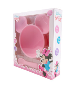 Ensemble de vaisselle d'entraînement durable Disney Mickey <span class=keywords><strong>Minnie</strong></span> cuillère à souffler amusante antidérapante enfants bébés forte aspiration colorée de qualité alimentaire - Product Image 2