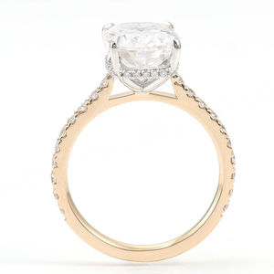 Ensemble de bagues de mariage au design unique en or 18 carats avec diamant de laboratoire, bague en diamant de laboratoire, bijoux de mode - Product Image 2