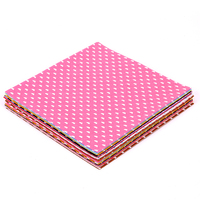 20 Stück 15x15 cm DIY Kinder-Bastelset, Atmungsaktive Wasserdichte Schmelzbare Antistatische Umweltfreundliche Vliesstoffe für Patchwork