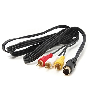 Câble AV Sega <span class=keywords><strong>Saturn</strong></span> blindé tressé 10 broches 1,8 m avec connecteurs RCA pour le transfert de données A/V - Marque Joyway - Product Image 3