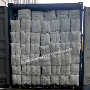 <b>Industrial</b> Cleaning Cost-Soft Gentle reclaimed 100% Cotton White T-Shirt Rags <b>Wiping</b> Rags Size - Product Image 1