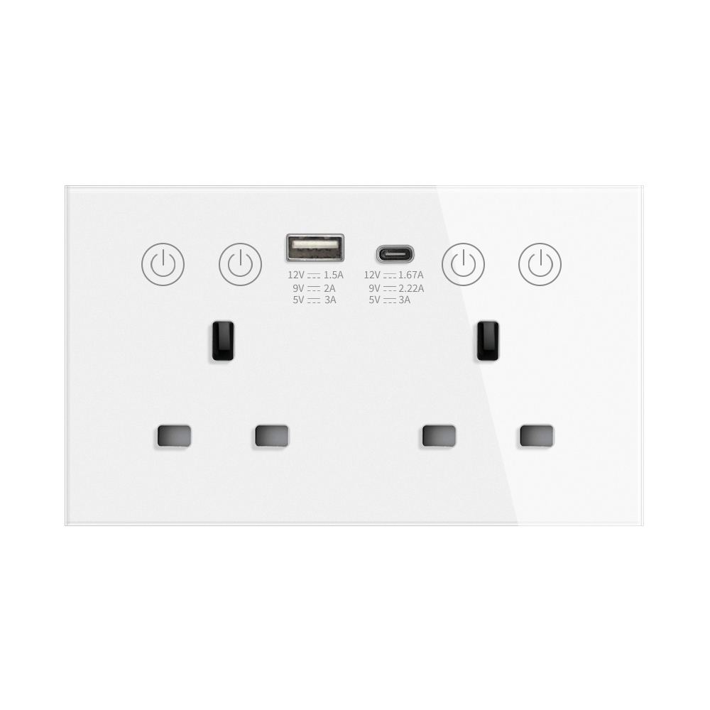 13A Blanc Prise UK (Zigbee)