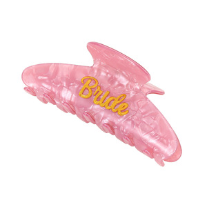 Fermaglio per capelli in acetato da <span class=keywords><strong>sposa</strong></span> rosa da <span class=keywords><strong>sposa</strong></span> con artigli acrilici Clip per matrimonio da donna - Product Image 6