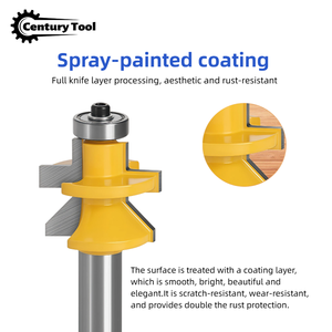 Juego de fresas de ranurar y encajar de 8 mm y 12 mm con vástago de 1/2'', herramienta de fresado para carpintería, para marcos de bordes, suelos y unión de paneles - Product Image 6