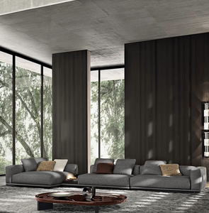 Juego de Sofás de Bambú Ecológico para Sala de Estar con Diseño de Cabecera, Estilo Moderno, Acabado en Madera - Product Image 5